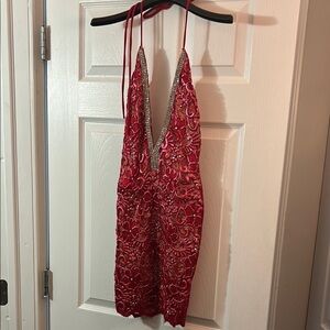 Holt Miami red sequin dress